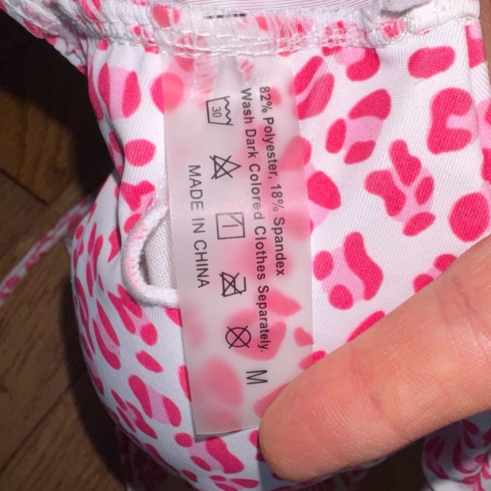 Pink Leopard Bikini Set with Wrap - Picture 4 of 6